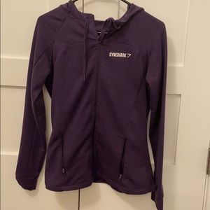 Purple Gymshark active jacket with hood